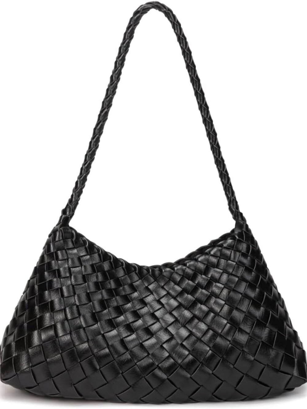 Woven Underarm Hobo Shoulder Bag Small Purse Trendy Handbag for Women